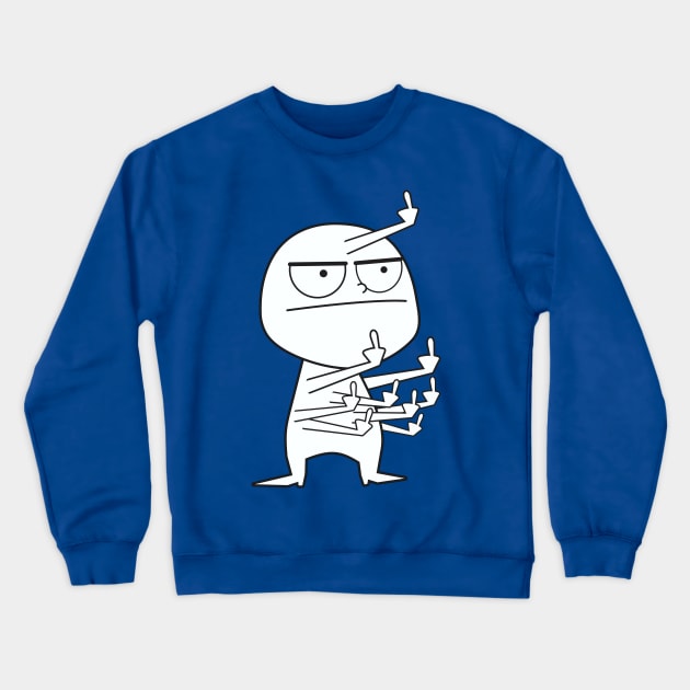 Middle Finger Maniac Crewneck Sweatshirt by DavesTees